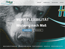 Tablet Screenshot of horizont-werbung.de